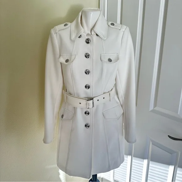 White House Black Market White Coat - Picture 2 of 7